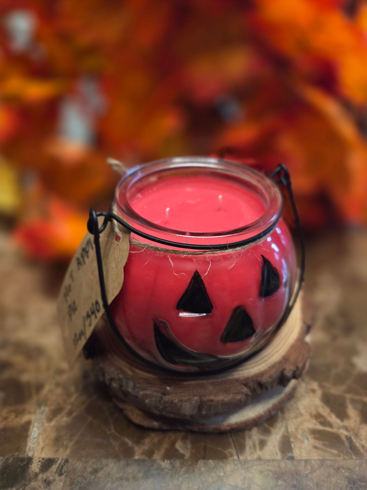 Hot Apple Pie scented candle lantern 12oz
