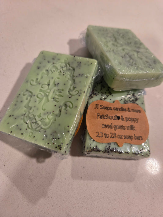 Patchouli and Poppy seed Soap Body Bar